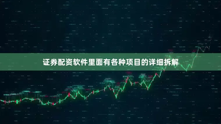 证券配资软件里面有各种项目的详细拆解