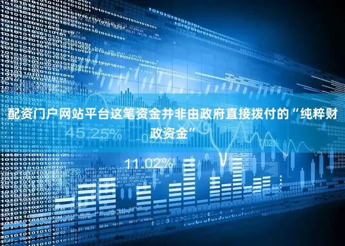 配资门户网站平台这笔资金并非由政府直接拨付的“纯粹财政资金”